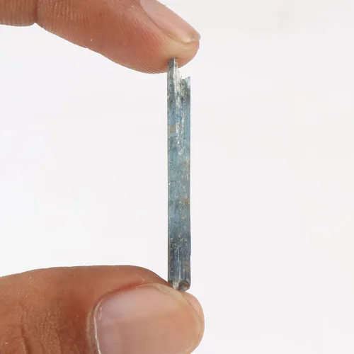 Vista 83 de GEMHUB Lápiz de cianita áspero pequeño con cristal curativo de cianita azul áspero suelto, tamaño pequeño, 9.7