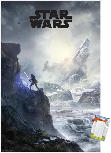 Vista 10 de Trends International Star Wars: Jedi Fallen Order - Póster de pared con clave de acantilado, 14.725 x 22.375 pulgadas, versión enmarcada de madera