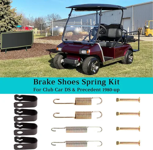 Vista 3 de 10L0L Kit de muelles de zapatas de freno para Club Car DS Precedent Golf Carts 1980-UP, reemplazar OEM # 1018163-01 1011466