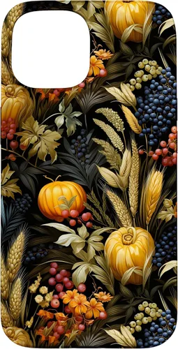 Vista 6 de iPhone 12 mini otoño hojas caídas calabaza especia cosecha feliz otoño caso