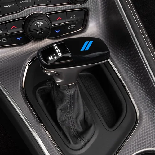Vista 5 de Cubierta de la cabeza de la perilla de la palanca de cambios para Dodge Challenger Charger Accesorios 2015-2022 / Durango 2016-2023 ABS decoración