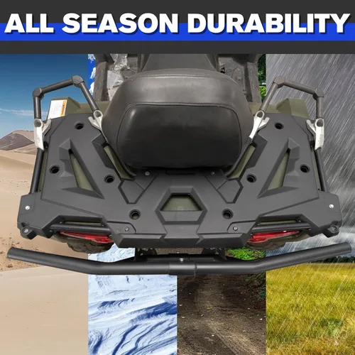 Vista 6 de HAKA TOUGH Estante trasero para accesorios de rack Polaris Sportsman 570 2014-2020, reemplazo OEM # 2635059-070, carrocería trasera para Sportman