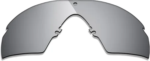 Vista 2 de Alphax Lentes de repuesto grabadas polarizadas optimizadas de titanio plateado para Oakley Si M Frame 2.0