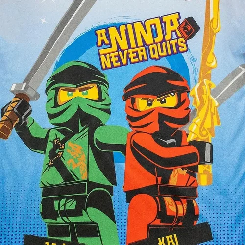 Vista 2 de LEGO Ninjago - Manga larga para niños pequeños y grandes, NegroRojo