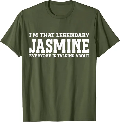 Vista 44 de Jasmine Personal Name - Camiseta divertida de jazmín para mujer y niña, Negro