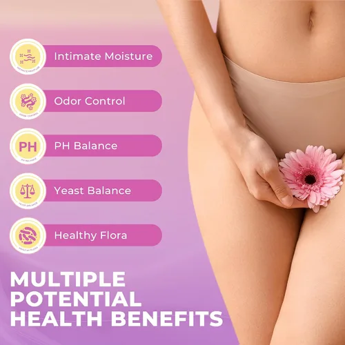 Vista 5 de BAKAKOUL Gomitas de probióticos femeninos para mujeres, probióticos vaginales con olmo resbaladizo, prebióticos y probióticos que apoyan