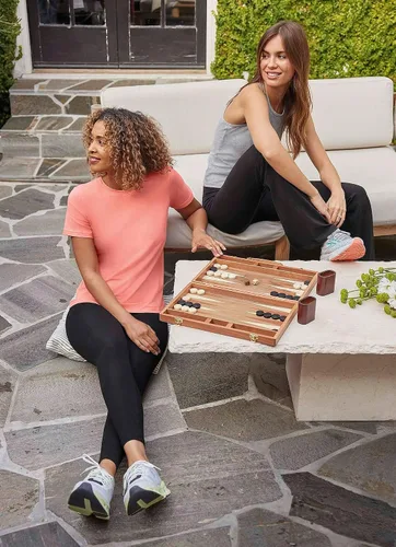 Vista 7 de Leggings Jockey al tobillo, cintura ancha, para mujer Negro