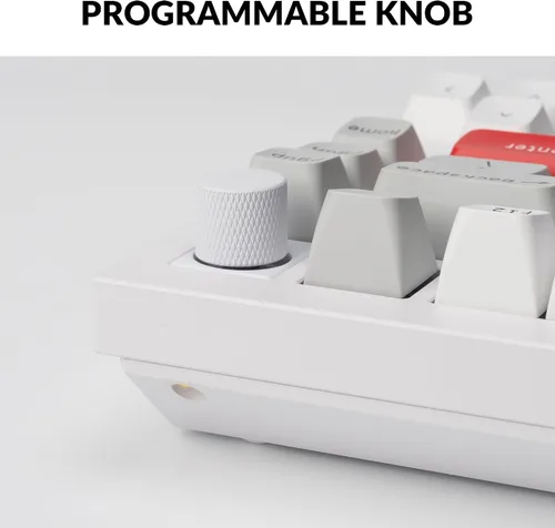 Vista 6 de Keychron Q1 Pro Teclado mecánico inalámbrico personalizado, QMKVIA programable de aluminio completo 75% diseño BluetoothRGB con cable