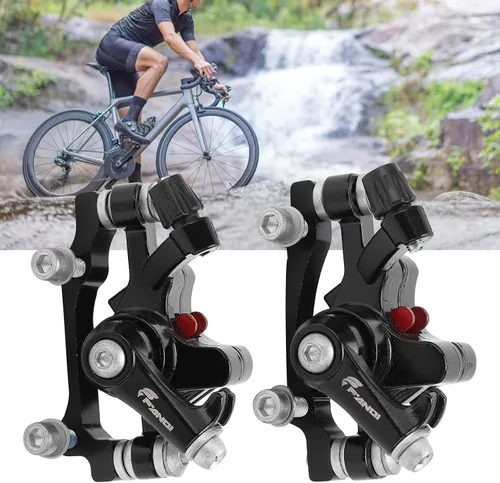 Vista 5 de Pinzas de freno de disco traseras delanteras, bicicleta de montaña aleación de aluminio freno de disco de carretera pinzas de freno de bicicleta
