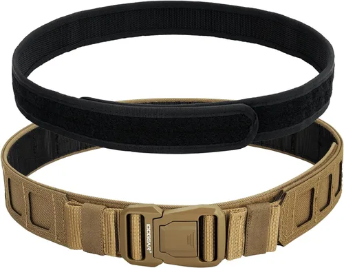 Vista 8 de IDOGEAR SPORTS Cinturón táctico MOLLE Cinturón de liberación rápida 1.5"/2" Cinturón de combate interior y exterior resistente