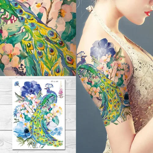 Vista 7 de Supperb® Tatuajes Temporales - Koi Fish Tattoo