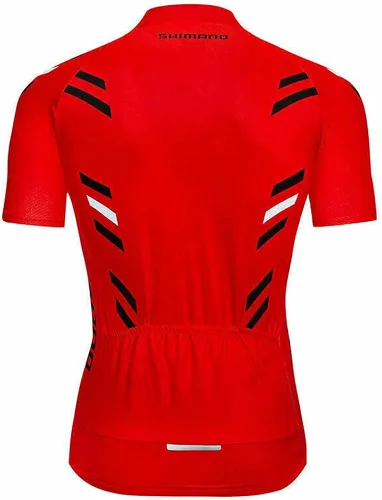 Vista 3 de Camiseta de manga corta para hombre, ciclismo y cremallera, para bicicleta