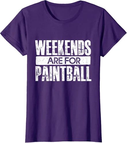 Vista 7 de Weekends Are For Paintball - Camiseta de paintballer, Negro