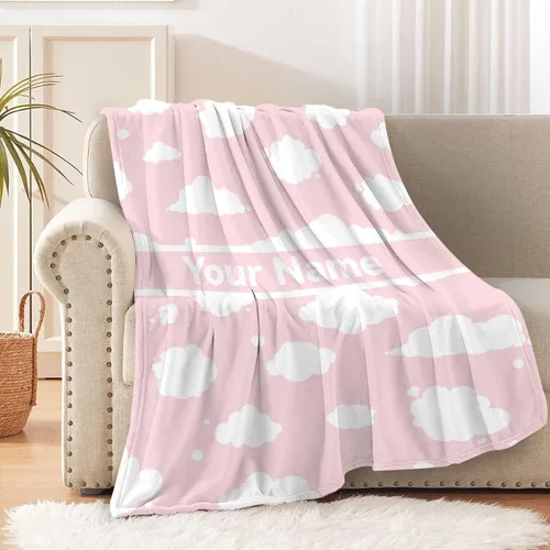 Vista 13 de Sumedha Manta de nube en blanco y negro, regalo de nube para niñas y niños, franela ligera súper suave, extra pequeña de 40 x 30 pulgadas
