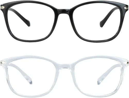 Vista 32 de LifeArt Lentes de bloqueo de luz azul, antifatiga ocular, anteojos de lectura para computadora, gafas de TV para hombres y mujeres