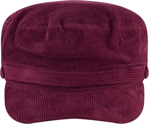 Vista 2 de Concept One Women's C & C California Fisherman Hat, Corduroy Cotton Sailor Cap with Button Snap Closure