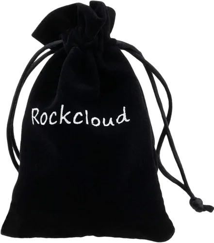 Vista 5 de Rockcloud - Llavero con colgante de ágata con letra dorada para el hogar o el coche, 2