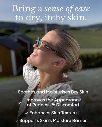 Vista 2 de FRØYA Organics Bálsamo calmante para piel roja con picazón y escamas Manzanilla azul y cardo para la sequedad crónica Alivia la irritación