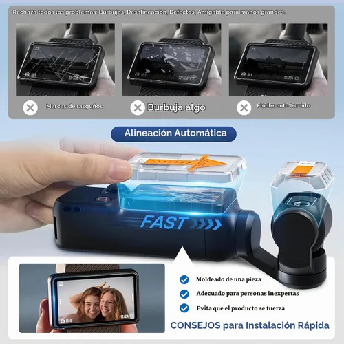 Vista 2 de Tomat AR - Protector de pantalla para DJI Osmo Pocket 4/Pocket 3, 2