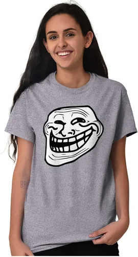 Vista 5 de Camiseta Troll Face Original Meme Smile Mad Graphic para hombre o mujer