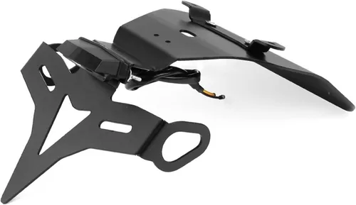 Vista 4 de Soporte protector de licencia para Yamaha MT-03 MT 03 MT03 2015-2017 2018 2019 Número de licencia Soporte de marco Soporte de placa trasera