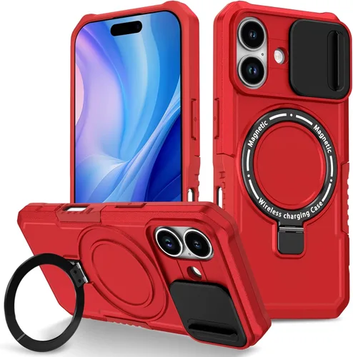 Vista 69 de Funda magnética para iPhone 11, soporte de anillo con ventana corrediza, funda protectora mate a prueba de golpes para iPhone 11 6.1, fundas
