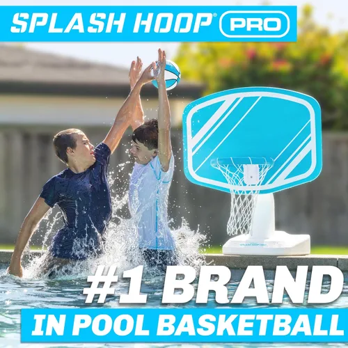 Vista 2 de GoSports Splash Hoop PRO - Elige tu color - Juego de baloncesto para piscina; incluye una canasta de baloncesto para agua para colocar junto a