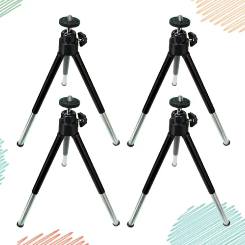 Vista 2 de Mikikit Soporte de transmisión móvil 4 unids Selfie Stick soporte trípode teléfono teléfono multi-posición teléfono titular