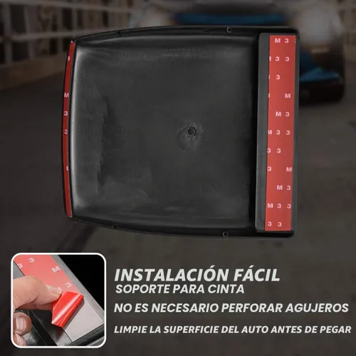 Vista 6 de KATUR - Cobertura decorativa universal para entrada de aire del capó del coche, color negro