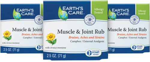 Vista 10 de Earth's Care Frotamiento muscular y articular - para dolores musculares, moretones, dolores y distensiones - 2.5 onzas.