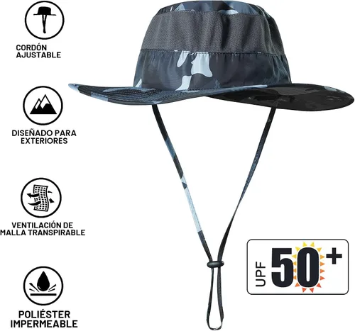 Vista 2 de Fishing Hat,Sun Cap with UPF 50+ Sun Protection and Neck Flap,for Man and Women