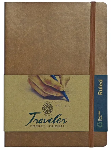 Vista 7 de Cuaderno de bocetos Travelers Dot Grid Pentalic Art, libre de ácidos