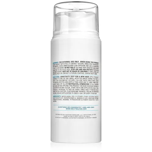 Vista 2 de Neutralyze Renewal Complex Crema hidratante para acné para cara, liberación temporal, grado médico 2% ácido mandélico y ácido salicílico, crema