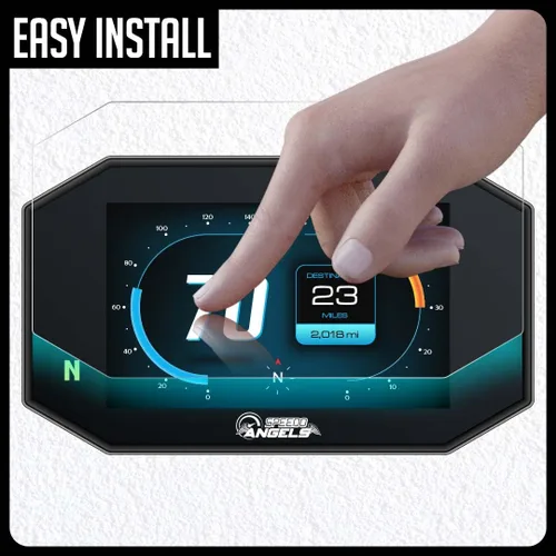 Vista 6 de Speedo Angels Protector de pantalla de tablero compatible con BOOM! Box 6.5GT GPS (2014+), antirreflejo, acabado mate antiarañazos, fácil