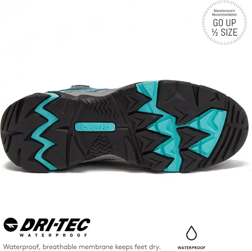 Vista 5 de HI-TEC Apex Lite Low WP - Zapatos de senderismo impermeables para mujer, ligeros, transpirables, para senderismo y senderismo