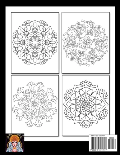 Vista 2 de 100 Easy Mandalas Relaxing Coloring Book for Adults Relaxation with Easy and Fun Stress Relieving Mandala Coloring Pages for Beginner