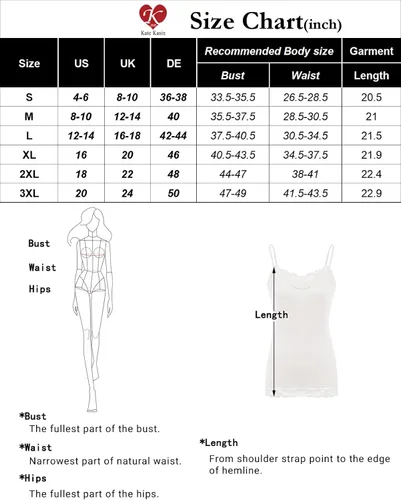 Vista 5 de Kate Kasin Camiseta sin mangas con tirantes delgados ajustables para mujer