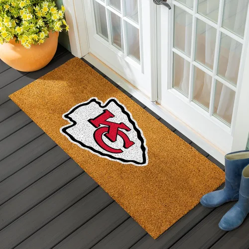 Vista 6 de Team Sports America Tapete de entrada de la NFL 28 x 16 pulgadas Escotilla cruzada en relieve Parte trasera antideslizante Decoración