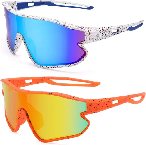Vista 6 de Gafas de sol de béisbol para niños, gafas de sol de béisbol juveniles para niños y niñas, pantallas deportivas de sóftbol de 6 a 14 años