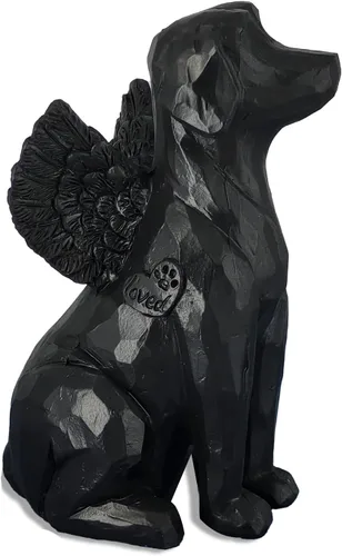 Vista 8 de Figura conmemorativa de ángel para la pérdida de perro, regalo de duelo de mascotas con puente arcoíris, regalo para mamá