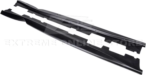 Vista 5 de Repuesto para modelos Chevrolet Camaro LT LS RS SS 2016 Par de extensión de panel basculante de falda lateral estilo EOS T6