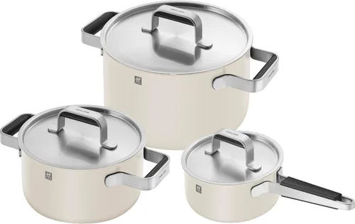 Vista 8 de Pure - Juego de utensilios de cocina de acero inoxidable, 6 piezas, color gris