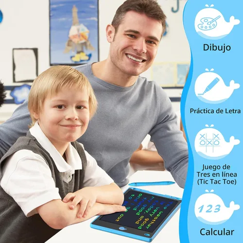 Vista 5 de Hockvill: Tableta de escritura LCD para niños de 8.8 pulgadas, juguetes para niñas y niños, pizarra para dibujar para niños de 3, 4, 5, 6, 7 años
