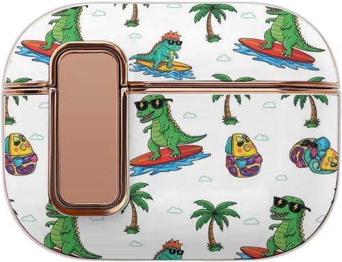 Vista 18 de Funda para auriculares compatible con Airpods Pro 2, funda de plástico, con bloqueo, protección a prueba de golpes