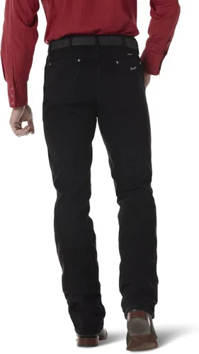 Vista 3 de Wrangler Jeans de corte vaquero para hombre, edición plateada, corte de bota, corte ajustado, plateado