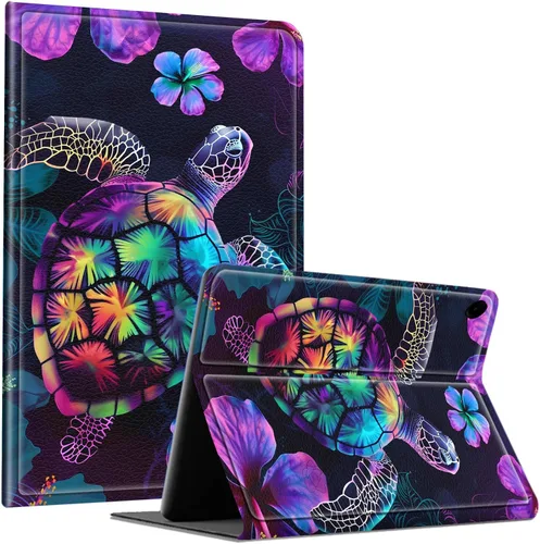 Vista 23 de Slim Case for Samsung Galaxy Tab S10 Lite / S10 FE / S9 FE 10.9" & Galaxy Tab S9 11", Multi-Angle Stand PU Leather Smart Folio Cover with Soft TPU