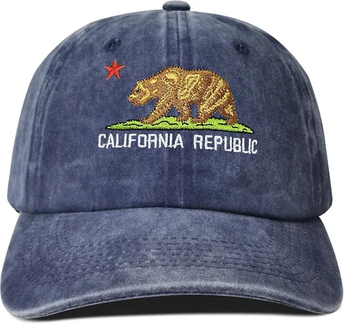 Vista 12 de Hepandy Sombreros bordados de California Bear