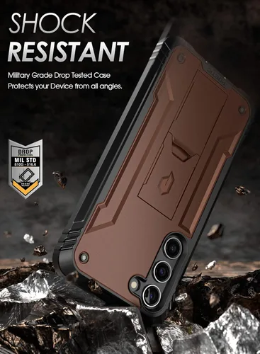 Vista 5 de Poetic Revolution Series - Funda para Samsung Galaxy S23 5G de 6.2 pulgadas (2023), protector de pantalla integrado que funciona con identificación