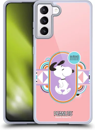 Vista 76 de Head Case Designs Snoopy Deco Dreams - Funda de gel con licencia oficial de Peanuts Blue Pattern [protección de grado militar] compatible con Google