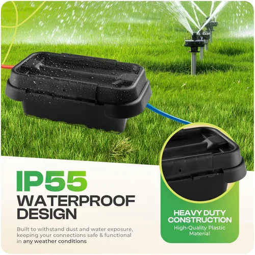 Vista 5 de SockitBoX Caja Eléctrica Original para Exteriores Impermeable - Pequeña Cubierta de Cable de Extensión para Exteriores con 6 Entradas de Cable